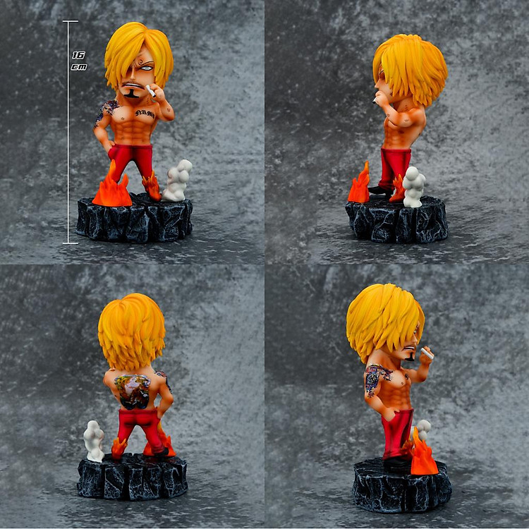 Mô Hình Luffy - Zoro - Sanji Dân Xã Hội (16-17cm) - Ảnh 7