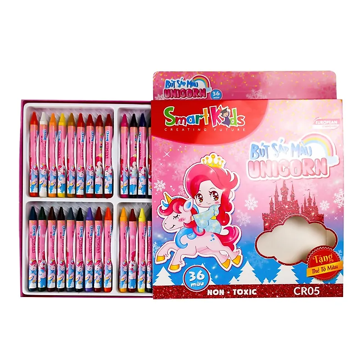 Hộp 36 Bút Sáp Màu Gift Unicorn - Ảnh 5