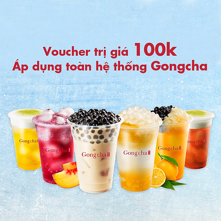 Trà sữa GongCha - Uống Thả Ga - Áp Dụng Toàn Hệ Thống