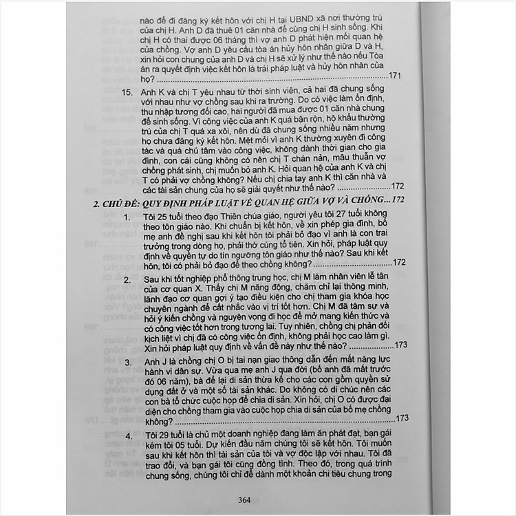 Luật Hôn Nhân và Gia Đình - Luật Phòng, Chống Bạo Lực Gia Đình và 166 Tình Huống Giải Đáp Pháp Luật về Hôn Nhân Gia Đình (V2301D) - Ảnh 5