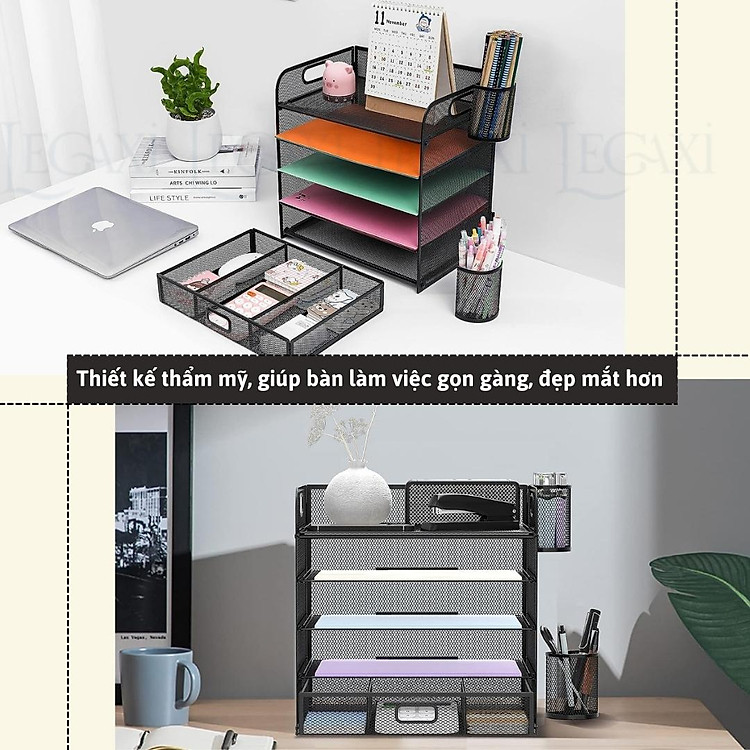 Kệ đựng hồ sơ tài liệu 5 tầng Legaxi - Ảnh 5