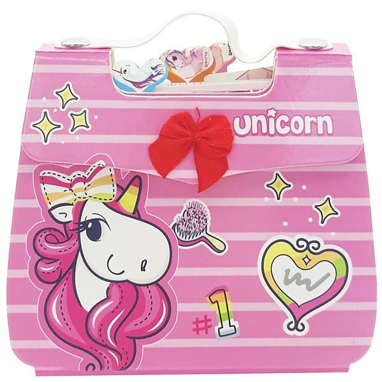 Sổ Lò Xo Có Nút Bấm Unicorn 1257 – Màu Hồng