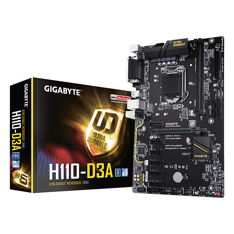Bo Mạch Chủ Mainboard GIGABYTE H110-D3A (1151) - Hàng Chính Hãng