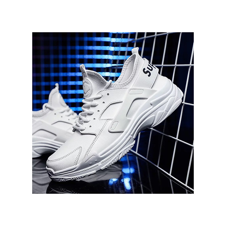 Giày sneaker nam cao cấp siêu nhẹ, siêu bền đế cao phong cách Hàn Quốc