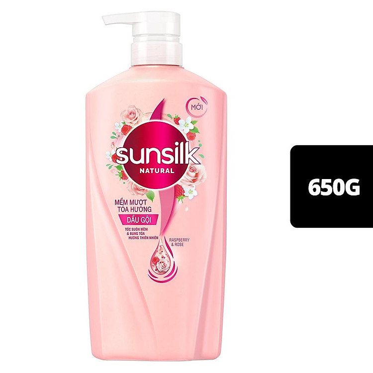 Dầu Gội Sunsilk Natural Mềm Mượt Tỏa Hương Chai 640G