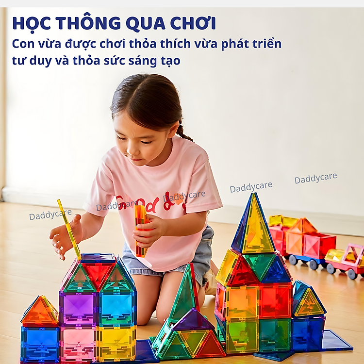 Bộ Xếp Hình Nam Châm Colorful Mideer Chính hãng Ưu đãi - Hình ảnh 5