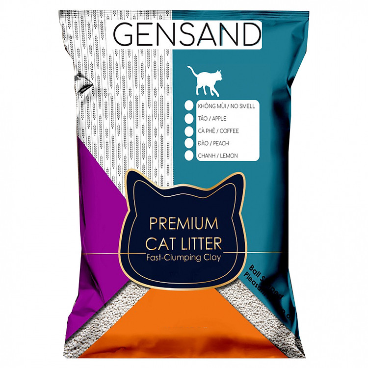 Cát mèo vệ sinh Gensand siêu khử siêu thấm hút