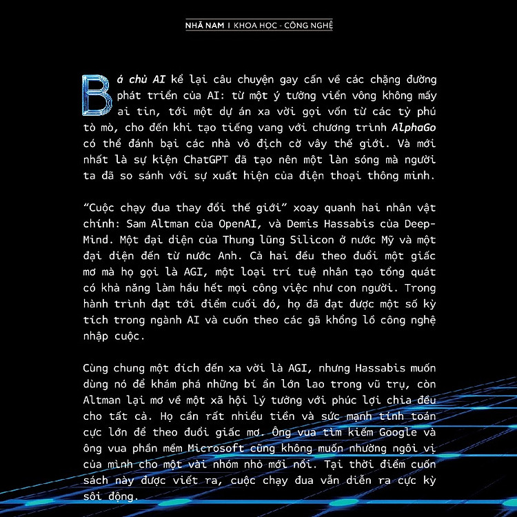 Bá Chủ AI (Trí Tuệ Nhân Tạo, CHATGPT, Và Cuộc Chạy Đua Thay Đổi Thế Giới) - Ảnh 6