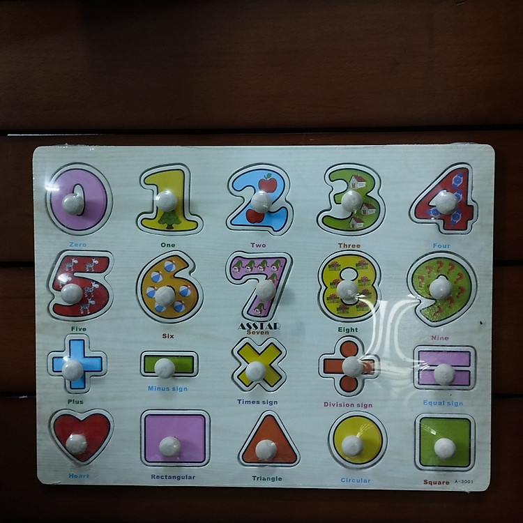Bảng Núm Gỗ Giáo Dục Cho Bé Chính hãng Giá rẻ - Hình ảnh 4