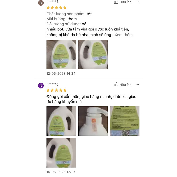 Sữa Tắm Gội Trẻ Em Ecohome 1000ml Chính hãng Ưu đãi - Hình ảnh 5