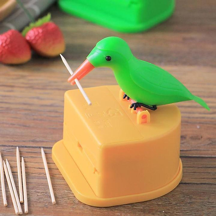 Hộp đựng tăm con chim gõ kiến tự gắp thông minh tiện ích (HTC03)