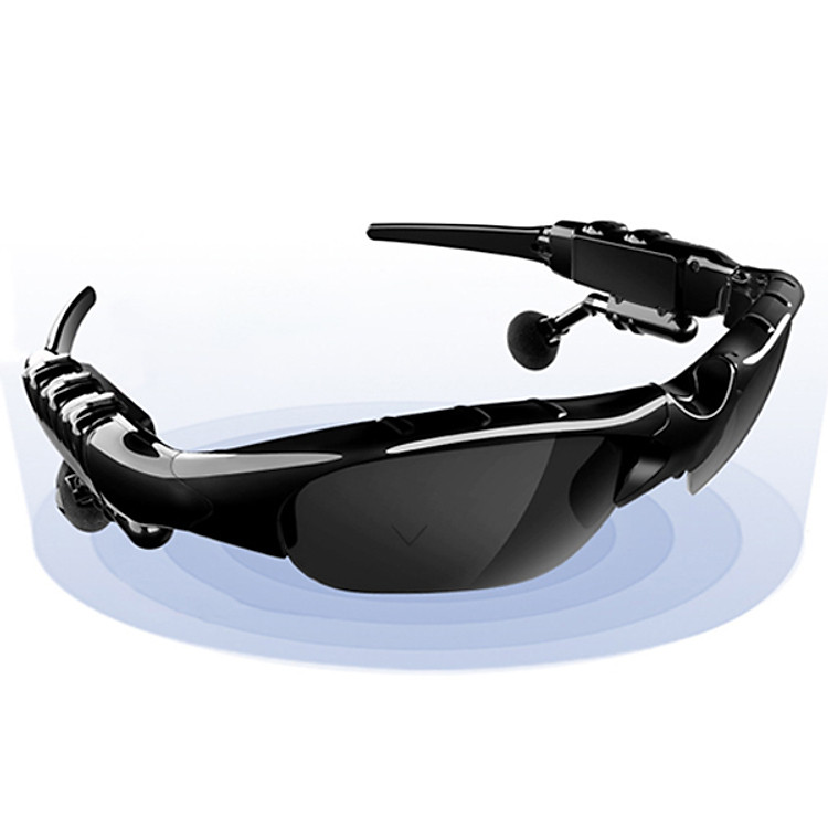 Tai nghe thông minh nhiều chức năng không dây mắt kiếng phân cực mắt râm kèm tai nghe nhét tai - Hàng chính hãng