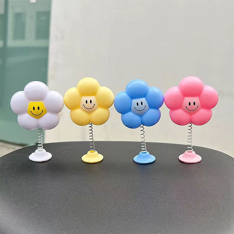 Bông Hoa Lò Xo Gắn Nón - Phụ Kiện Trang Trí Nón Bảo Hiểm (Màu Xanh) - Ảnh 3