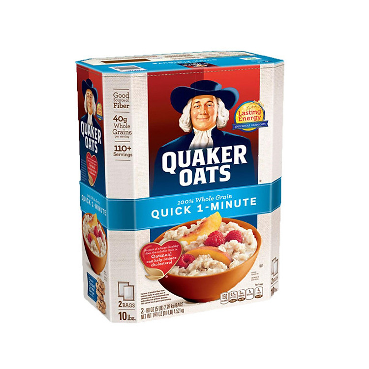 Hộp 4,52Kg Yến Mạch 1 Minute Quaker Oats Nhập Khẩu Từ Mỹ