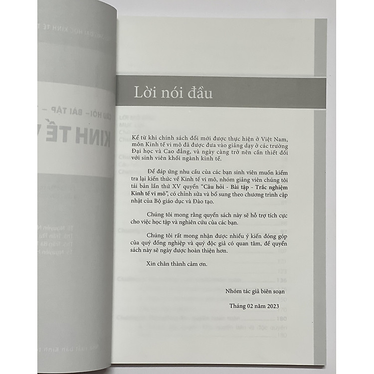 Câu hỏi - Bài Tập - Trắc Nghiệm Kinh Tế Vi Mô (Tái Bản Lần Thứ XV) - Ảnh 4