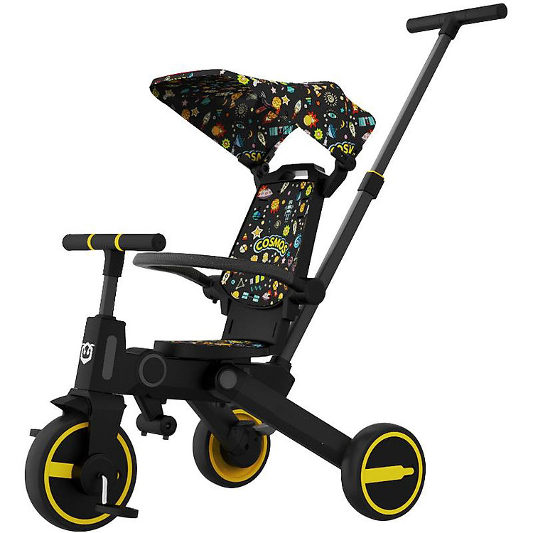 Xe đẩy 3 bánh hai chiều kiêm xe chòi chân cho bé gấp gọn, dành cho bé từ 1 - 5 tuổi Trọng tải 40kg, siêu nhẹ 6kg