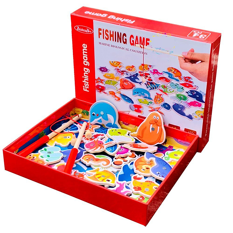 Đồ chơi câu cá gỗ 34 con Chính hãng Ưu đãi - Hình ảnh 4
