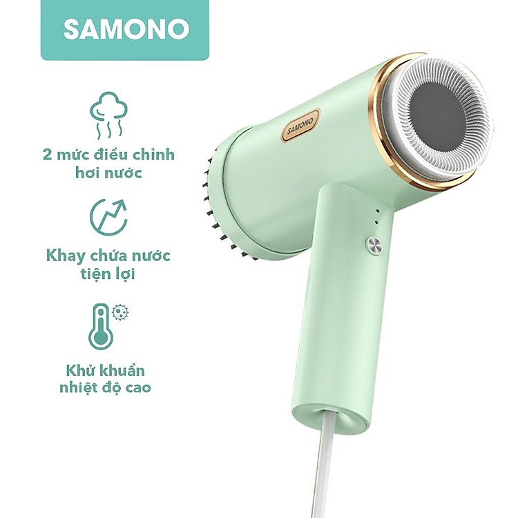Bàn ủi hơi nước cầm tay SAMONO SW-GSG120 thiết kế gấp gọn - khử trùng - công suất lớn 3in1 - Hàng chính hãng