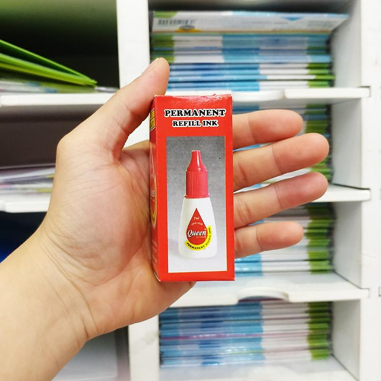 Mực Lông Dầu 25ml Queen RFI-02 (Mực đỏ) - Ảnh 5