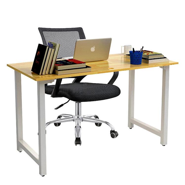 Bộ Bàn Rec-T Trắng Và Ghế Đen IBIE IB517