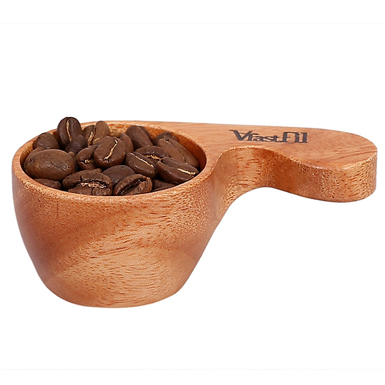 Muỗng gỗ định lượng cafe VfastFil Pro: Muỗng gỗ đong cà phê được làm bằng gỗ xà cừ tự nhiên, thể tích 30ml đong 10g cafe sử dụng với bộ kit cafe phin VfastFil