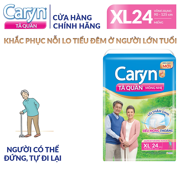 Tã Quần Mỏng Nhẹ Caryn XL24 Chính hãng Ưu đãi - Hình ảnh 4