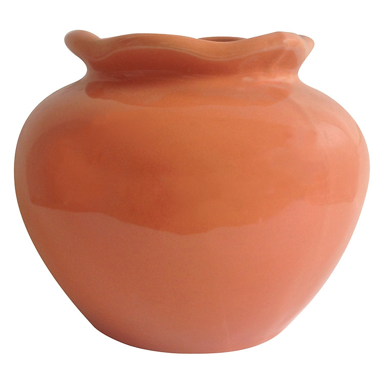 Lọ Hoa Sứ Cao Cấp Minh Tiến C1 (12cm) - Cam