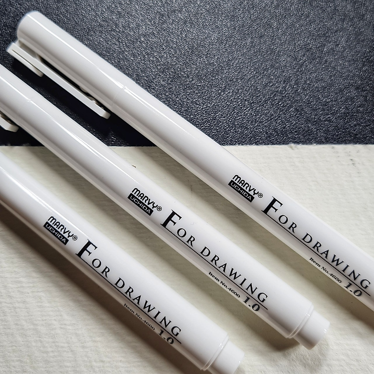 Bút Line Viền Nét For Drawing 1.0 Mực Đen - Ảnh 3