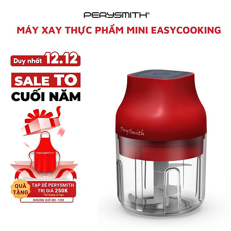 Máy xay thực phẩm mini không dây PerySmith PS250 sạc USB - Hàng chính hãng