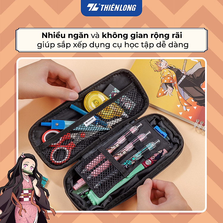 Túi Bóp Đựng Bút Demon Slayer PCA-022/DS - Hồng - Ảnh 3