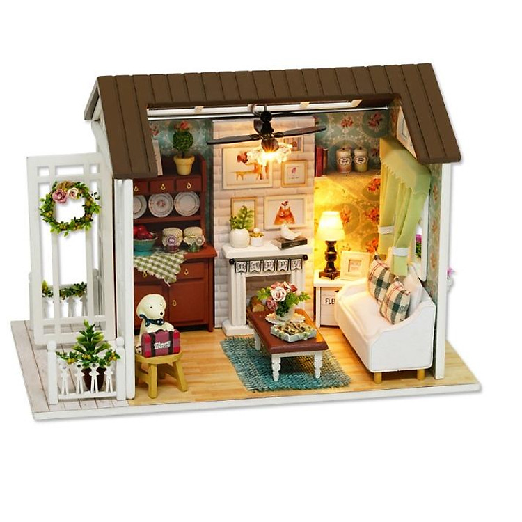 Mô hình nhà búp bê Cute Room - phòng vát mái nhỏ bé êm ấm trong mơ