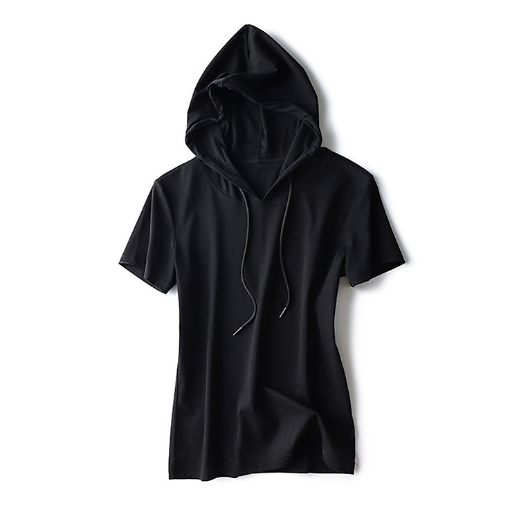 Áo hoodie cộc nữ vải cotton