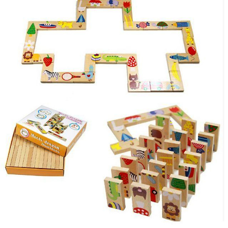 Mua Đồ chơi gỗ domino 28 chi tiết Chính hãng Tiết kiệm