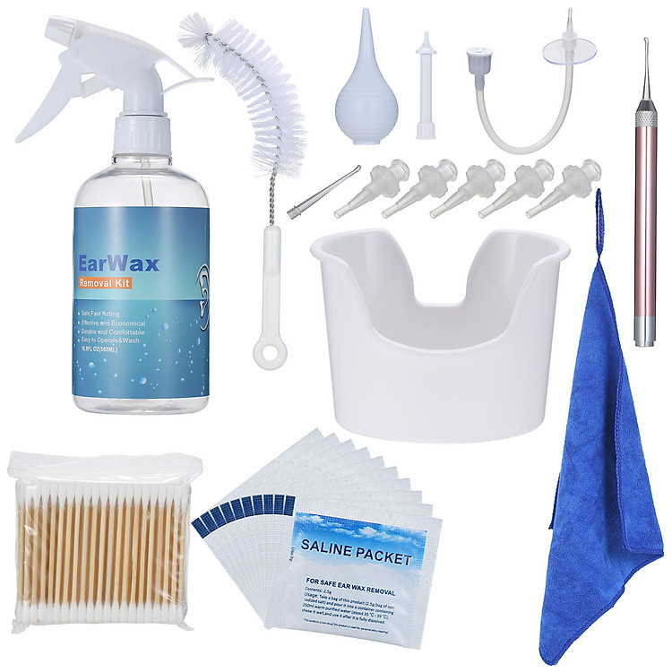 Ear cleaning kit Ear Wax Removal Tool Water Washing Syringe Squeeze Bulb Ear Cleaner for Adults Kids Earwax