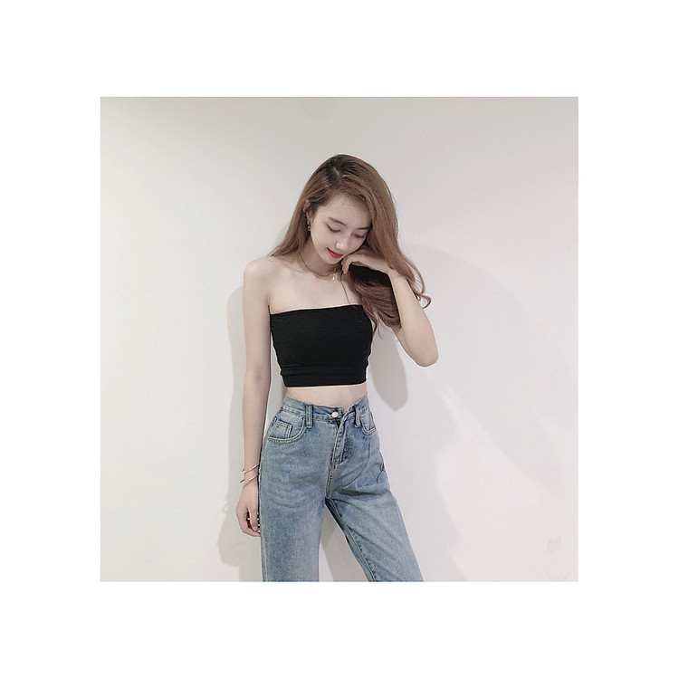Áo ống thun croptop