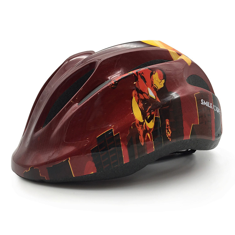 Mũ Bảo Hiểm Xe Đạp Trẻ Em, Chơi Thể Thao, Trượt Patin Trẻ Em Tiêu Chuẩn Châu Âu Protec SMILE 024 Họa Tiết Iron Man Sức Mạnh - Hàng Chính Hãng