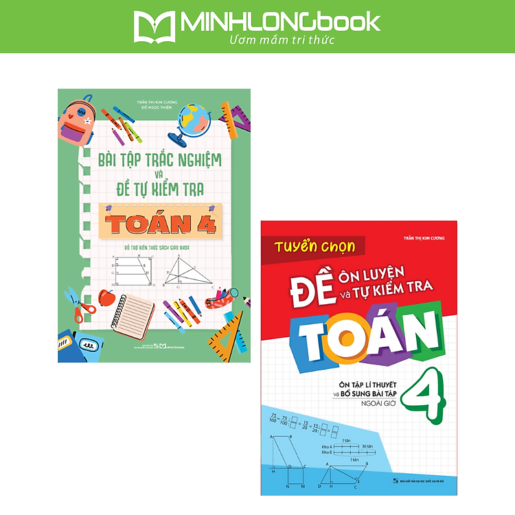 Combo 2 Cuốn Lớp 4: Bài Tập Trắc Nghiệm Và Tự Kiểm Tra