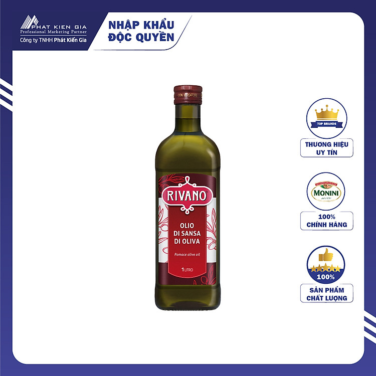 Dầu Olive Pomace Rivano 1L - Nhập Khẩu Ý | Rivano Pomace Olive Oil 1L