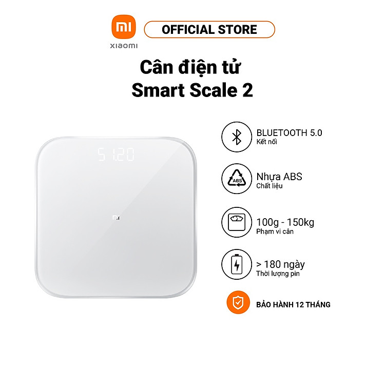 Cân thông minh Xiaomi Smart Scale 2 - Hàng chính hãng