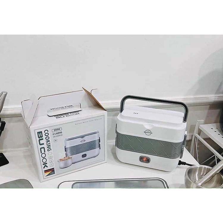 Hộp cơm giữ nhiệt 2 tầng 4 ngăn dung tích 2l đựng đồ đi học, đi làm văn phòng - Quỳnh Mai Hàng Tốt Gía Rẻ