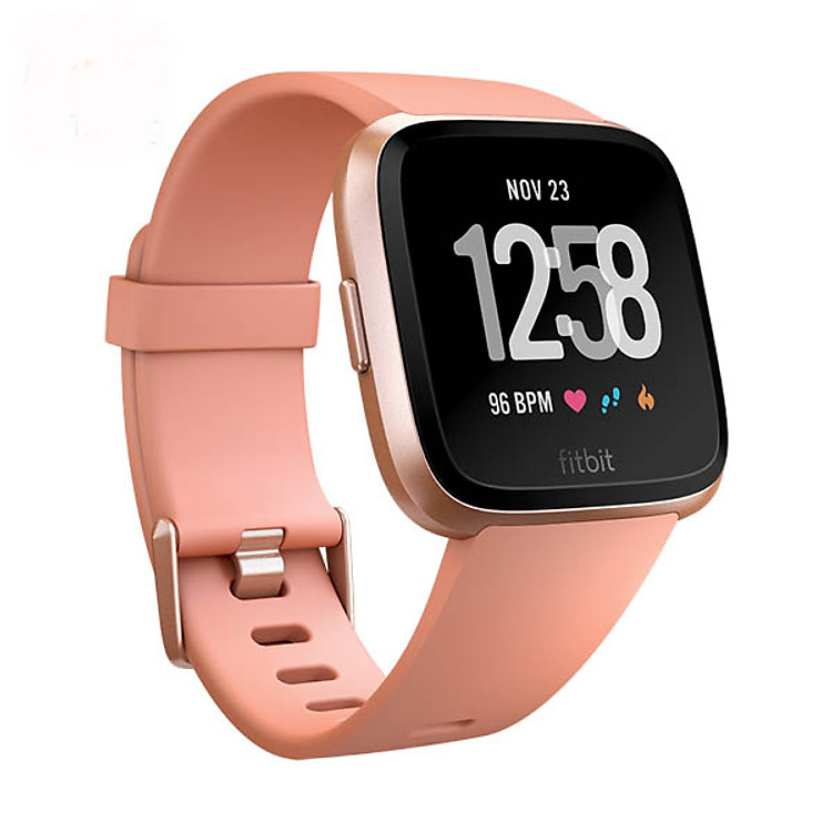 Đồng hồ thông minh Fitbit Versa - Peach/Rose Gold - Hàng Chính Hãng