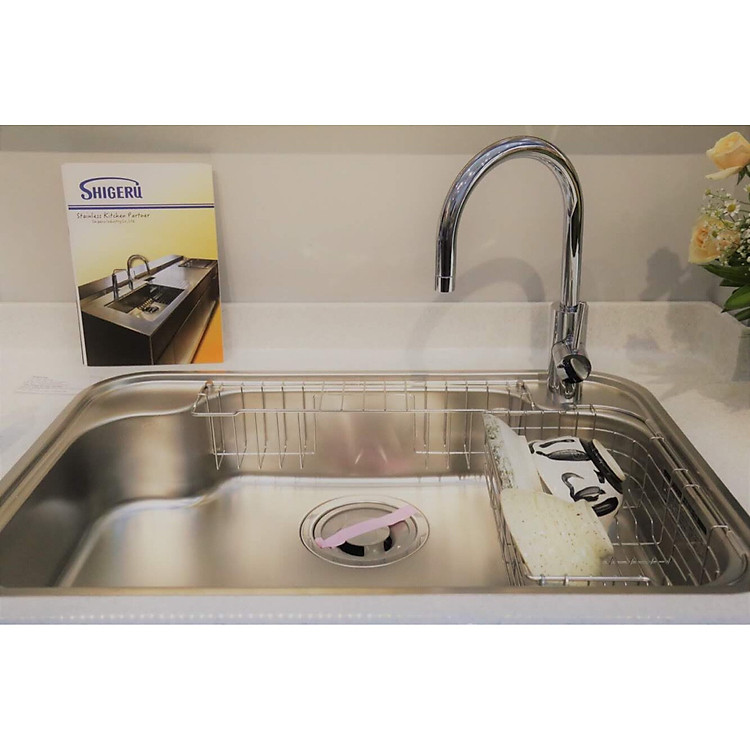 Chậu rửa 1 hộc cao cấp nhập khẩu Nhật Bản Shigeru IB-K FS(NE)