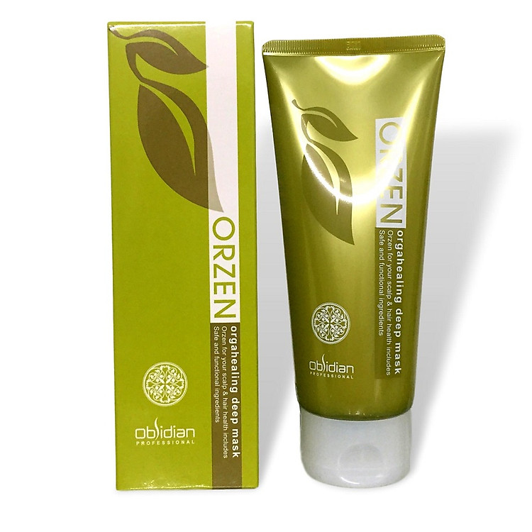 Mặt nạ massage da đầu giảm rụng tóc Obsidian Orzen Orgahealing deep mask 200ml