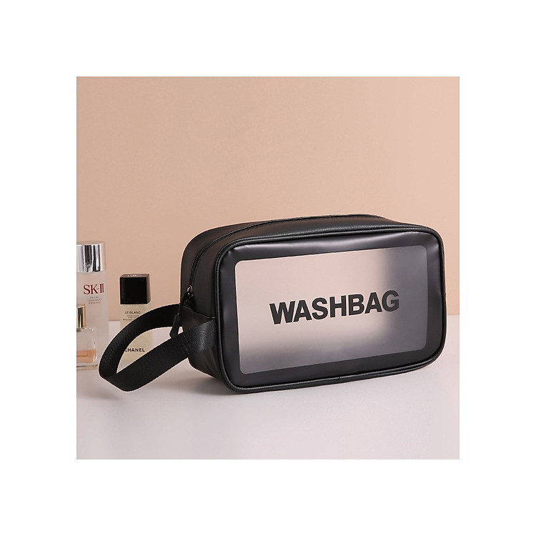 Túi Xách Mini PU Dẻo Trong Suốt Cầm Tay Đựng Mỹ Phẩm Vật Dụng Cá Nhân