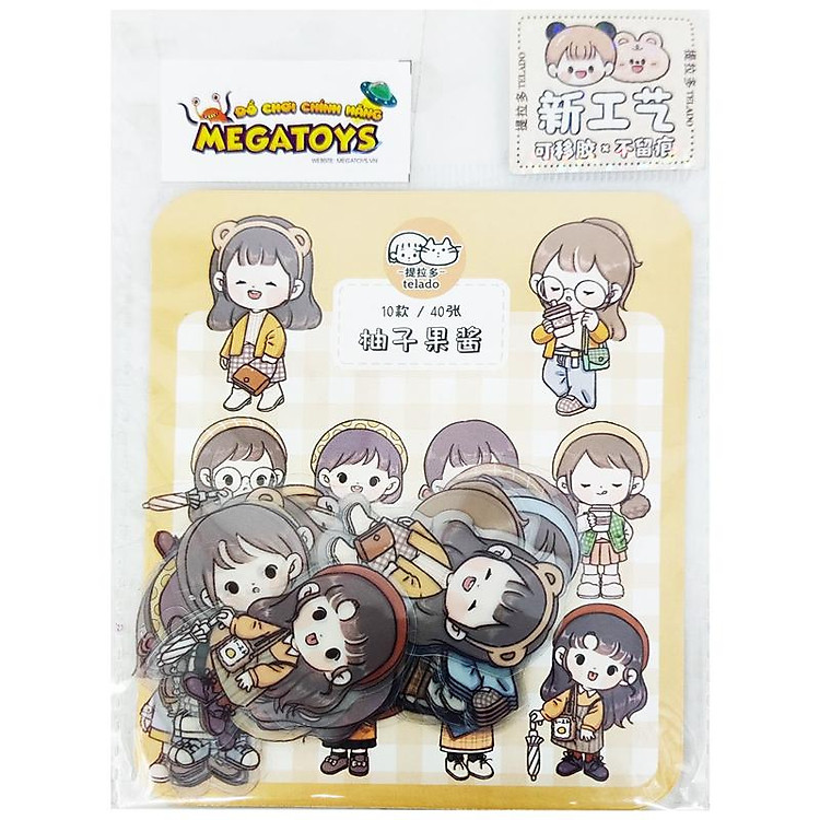 Bộ Sticker Cô Gái Abu (40 chiếc) - Ảnh 3