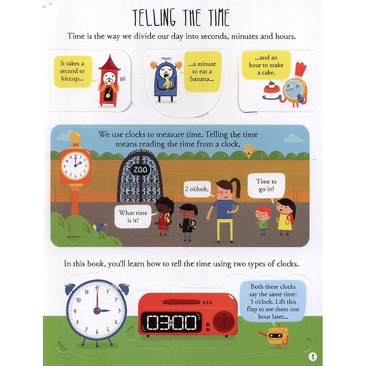 Usborne Lift-the-Flap Telling the Time - Ảnh 3