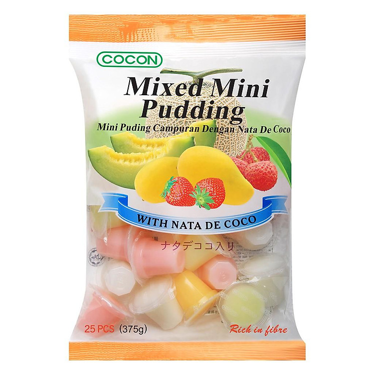 Thạch Rau Câu Cocon Mixed Mini Nata de Coco Pudding 375g
