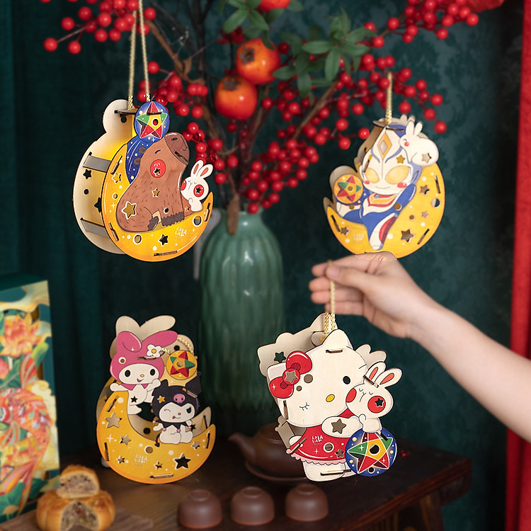 Lồng Đèn Gỗ Trung Thu DIY 2024 Chính hãng Tiết kiệm - Hình ảnh 2