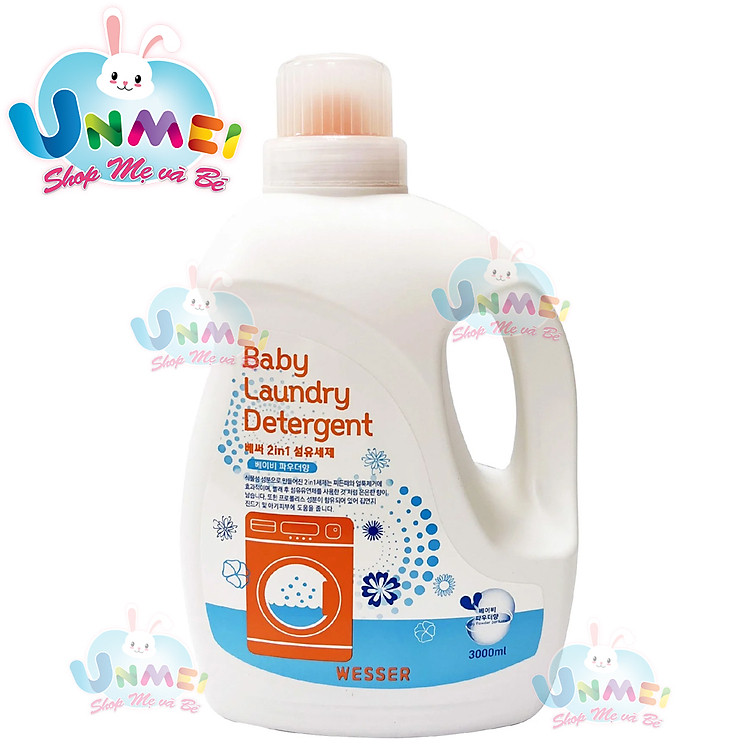 Mua tại Tiki: Nước Giặt Xả Wesser 2in1 Hương Phấn 3000ml Chính hãng, giá tốt
