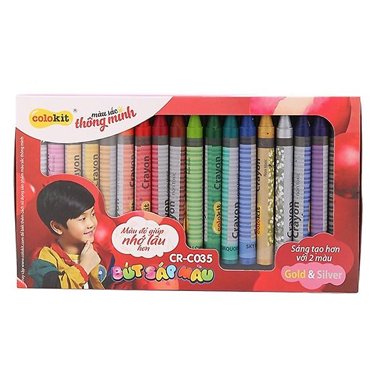Bút Sáp Màu Jumbo CR-C035 (18 màu)